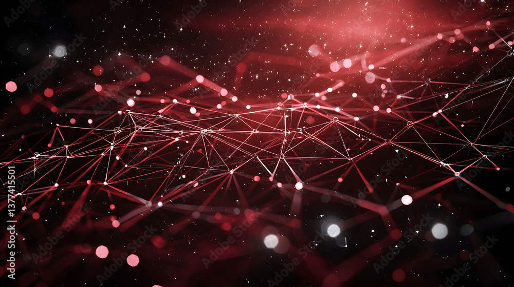Wall mural interstellar communication and space tech inspired background wallpaper abstract visuals digital env