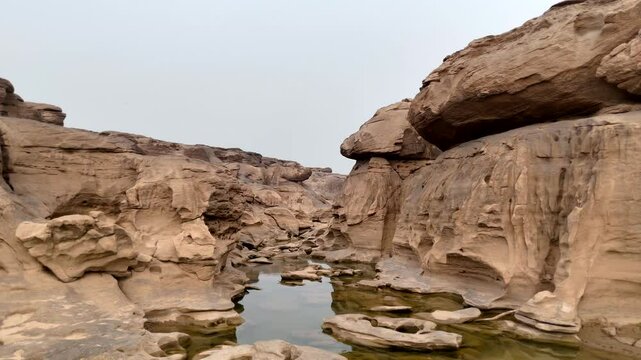 Sam Phan Bok (Three thousand holes) place of destination at Ubon Ratchathani province in Thailand