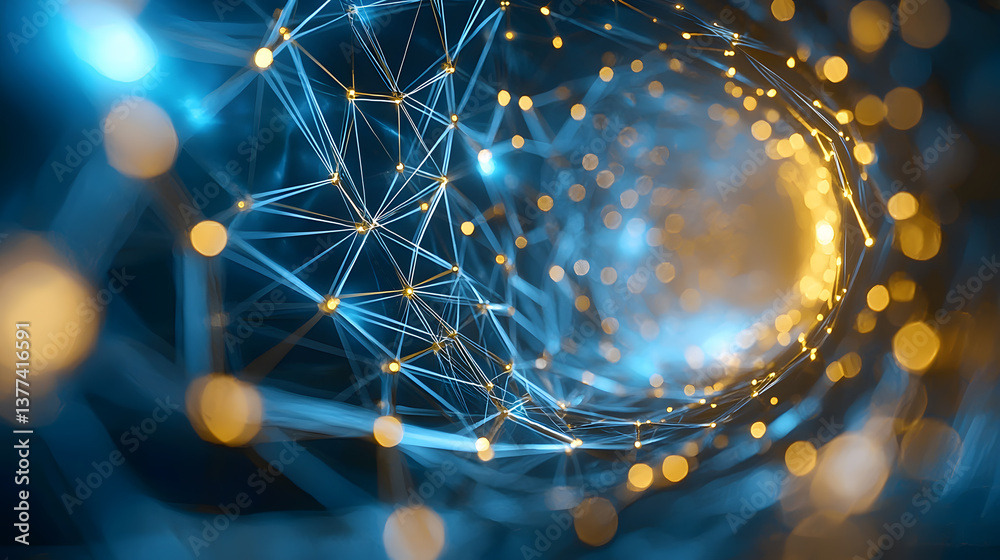 Poster quantum computing and multidimensional data visualizations stunning background wallpaper with comple
