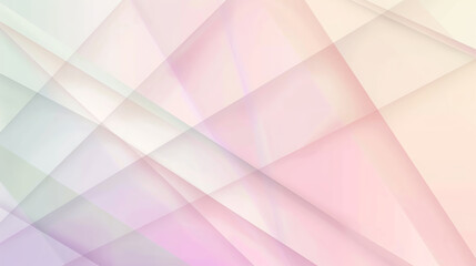 Fototapeta premium Soft pastel abstract background with layered geometric shapes.