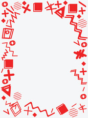 Copyspace with memphis elements border