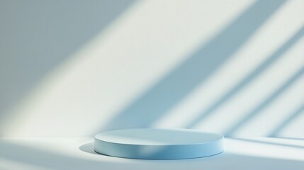 Blue background, Podium, Space 01