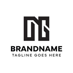 Letters NG Monogram Logo, suitable for any brand with GN or NG initials