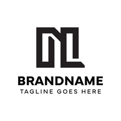 Letters NQ Monogram Logo, suitable for any brand with QN or NQ initials