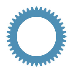 Gear shape icon. Vector sign. Engineering symbol