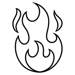fire burning vector illustration