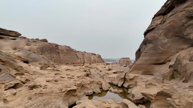 Sam Phan Bok (Three thousand holes) place of destination at Ubon Ratchathani province in Thailand