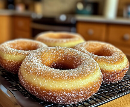 close-up of Apple Cider Donuts