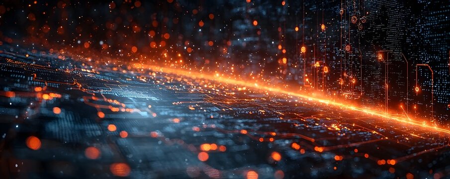 Futuristic holographic business equity data and partner shares