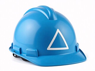 Fototapeta premium blue safety helmet isolated