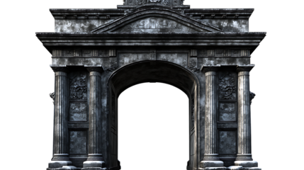 Brandenburg Gate or Berlin Gate isolated png