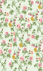 all over design. digital print design. Flower design.all over print.Watercolor iris flowers and abstract illustration. Seamless pattern. Summer, spring design for wallpapers, lights, textiles, texture