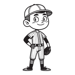 Baseball Boy with Glove