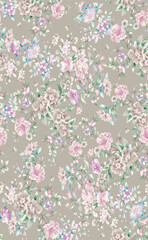 all over design. digital print design. Flower design.all over print.Watercolor iris flowers and abstract illustration. Seamless pattern. Summer, spring design for wallpapers, lights, textiles, texture