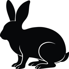 Rabbit Silhouette Vector Illustration