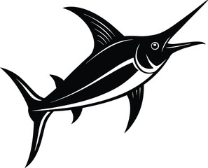 Swordfish Silhouette Vector Illustration