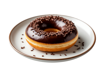 Write 40 key single words in English in a line, separated by commas, to describe:.Chocolate Fudge Donuts, generated by AI