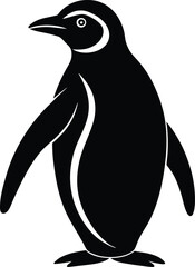 Penguin Silhouette Vector Illustration