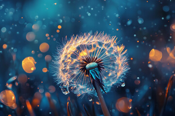 Beautiful dandelion background