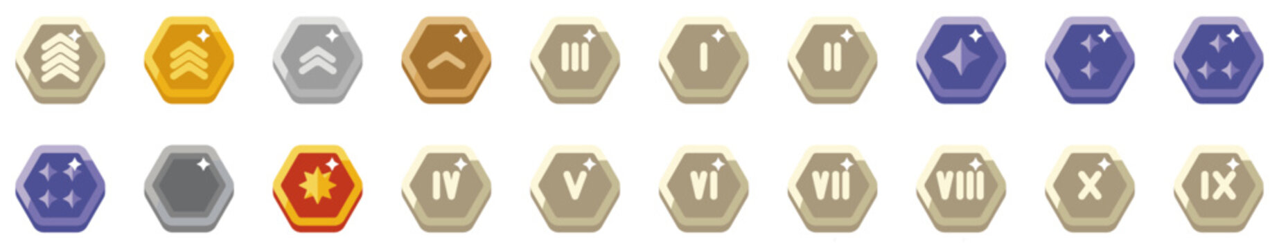 Hexagon Award Badge Pack
