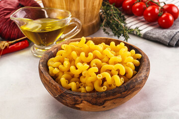 Italian cuisine - dry cellentani pasta