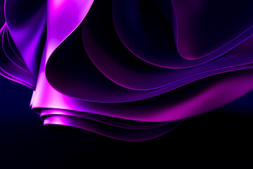 Floating purple fabric