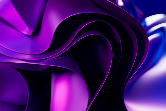 Floating purple fabric