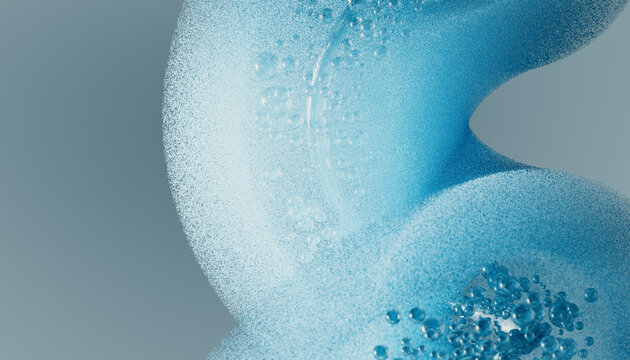 Abstract  Particle Design with Twisting Symmetrical Form