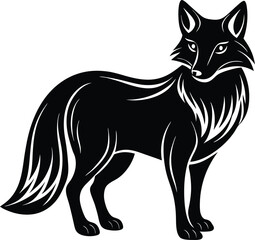 Fox Silhouette Vector Illustration