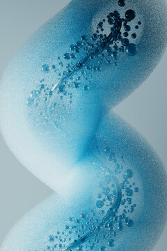 Abstract  Particle Design with Twisting Symmetrical Form