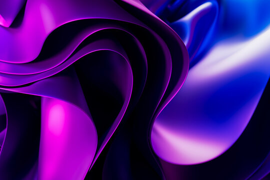 Floating purple fabric