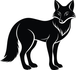 Fox Silhouette Vector Illustration