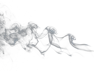 white, blanc, grey smoke fog swirls cut out on transparent backround, PNG file.