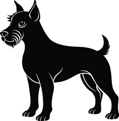 Dog Silhouette Vector Illustration