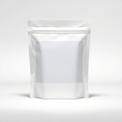 white plastic pouch bag