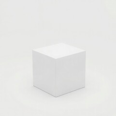 Naklejka premium white box on white background