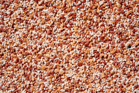 Close-up of multicolored gravel stones