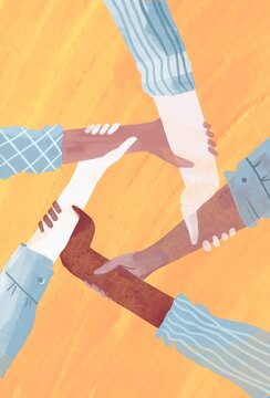 Concept of togetherness and teamwork