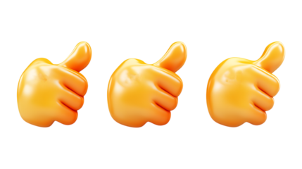 Pack of Dislike Icons set Against Transparent Background for Digital Interface Design, Social Media Graphics, or UI/UX Elements