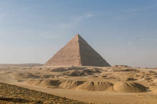The Great Pyramid of Giza in the Desert