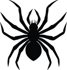 Spider Silhouette Vector Illustration