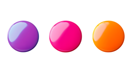 Pack of Circular Badges set Against Transparent Background for Branding, Label Design, or Digital Graphics