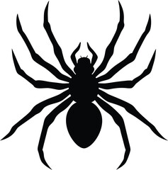 Spider Silhouette Vector Illustration
