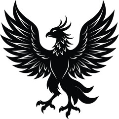 Phoenix Silhouette Vector Illustration