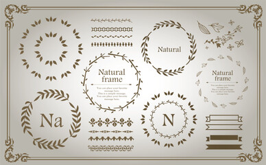 ナチュラルなフレームデザイン