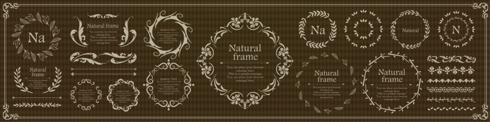 ナチュラルなフレームデザイン