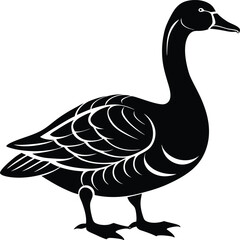 Goose Silhouette Vector Illustration