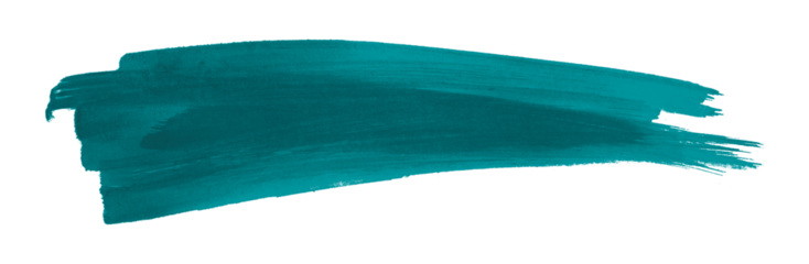 green brush isolated on transparent background