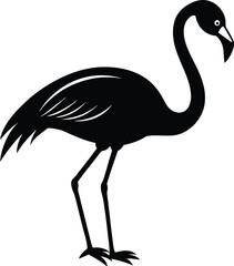 Flamingo Silhouette Vector Illustration