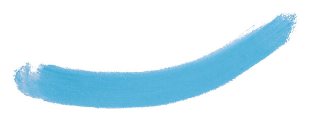 Light blue brush isolated on transparent background
